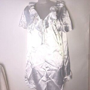 Barbizon‎ White Night Gown Small